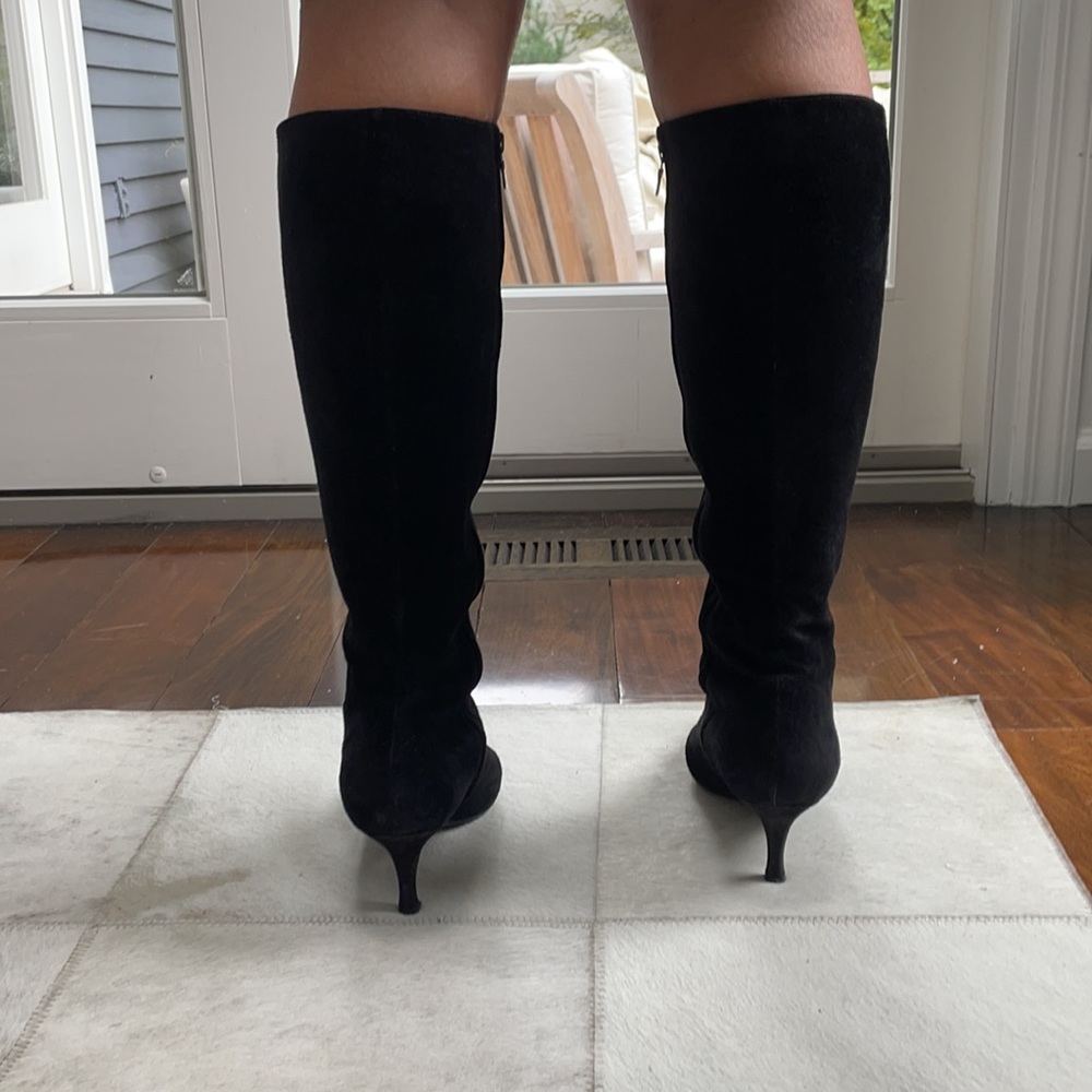 Black Suede Prada Boots - Picture 2 of 5